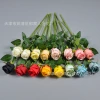 Artificial flower oil painting rose, single Bulgarian rose, silk flower, wedding decoration, bride's hand bouquet, cake decoration Application Scenario